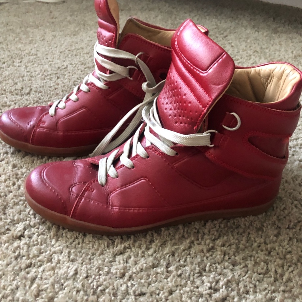Margiela for H&M res high top leather sneakers size 9